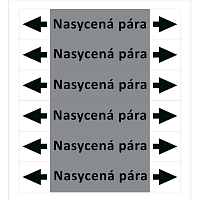Značení potrubí ISO 20560, nasycená pára